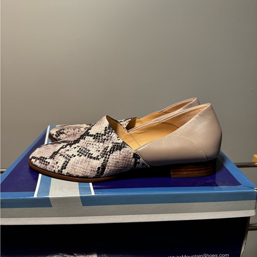 Clarks - Snakeskin Patterned Loafers NWT